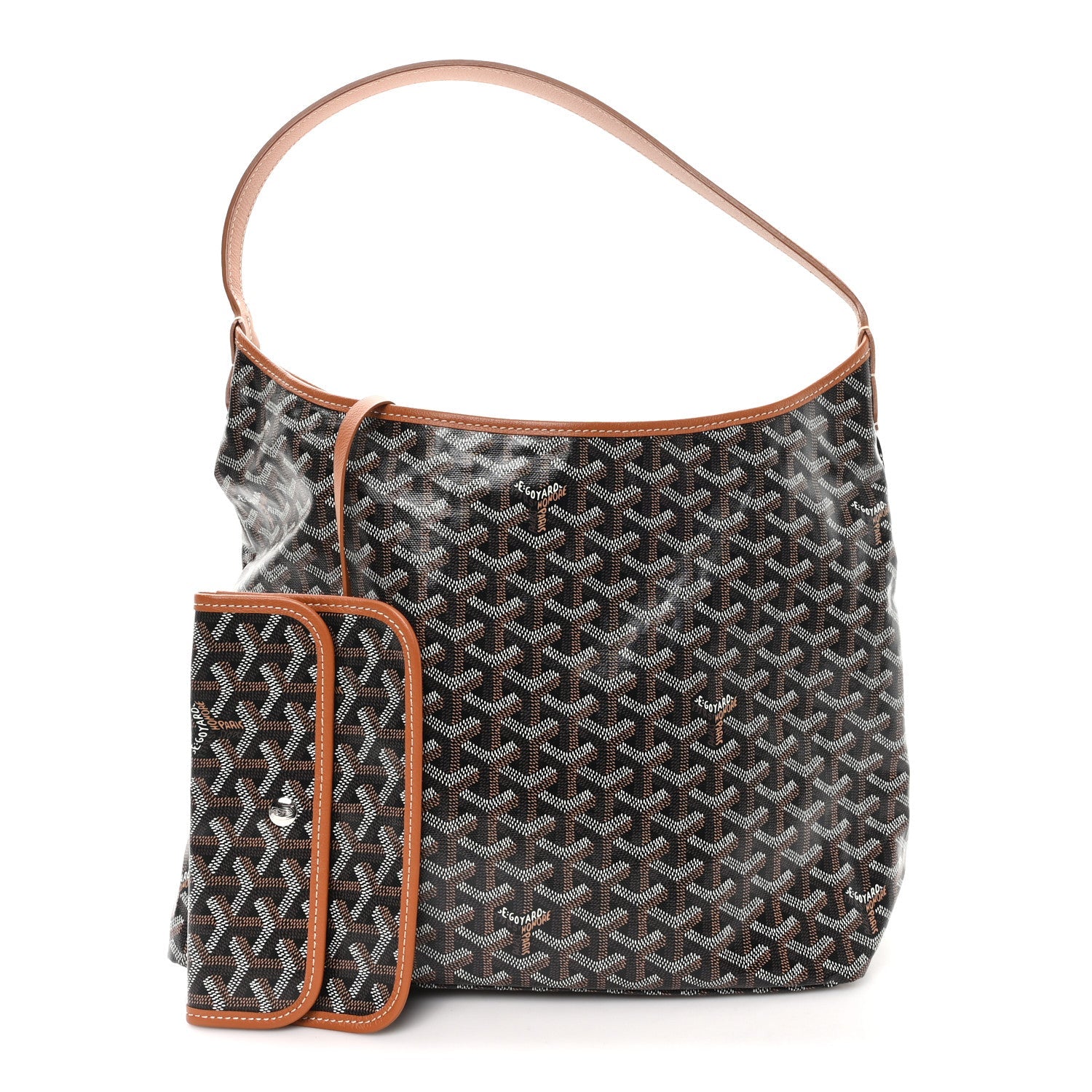 Goyardine Boheme Hobo Black Gold