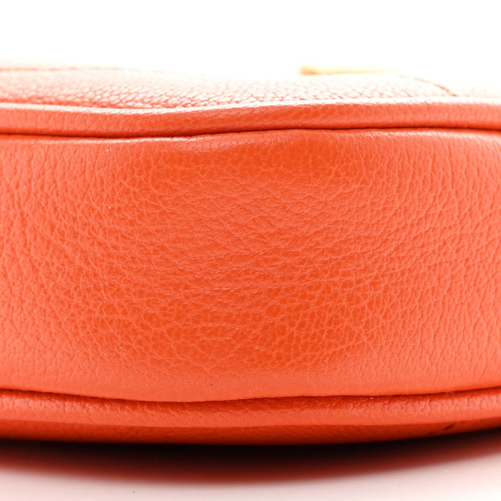 Goatskin Mini Aphrodite Shoulder Bag Orange