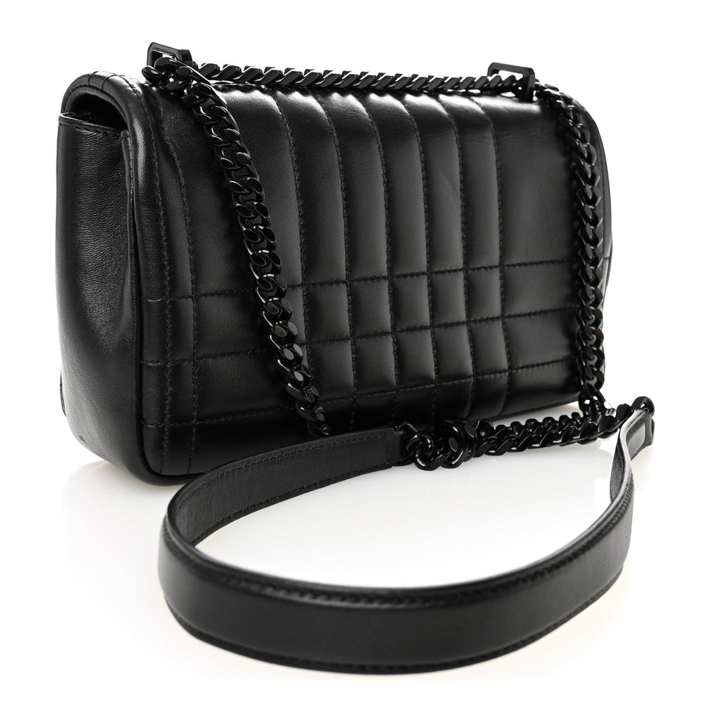 Lambskin Quilted Small Lola Bag Black