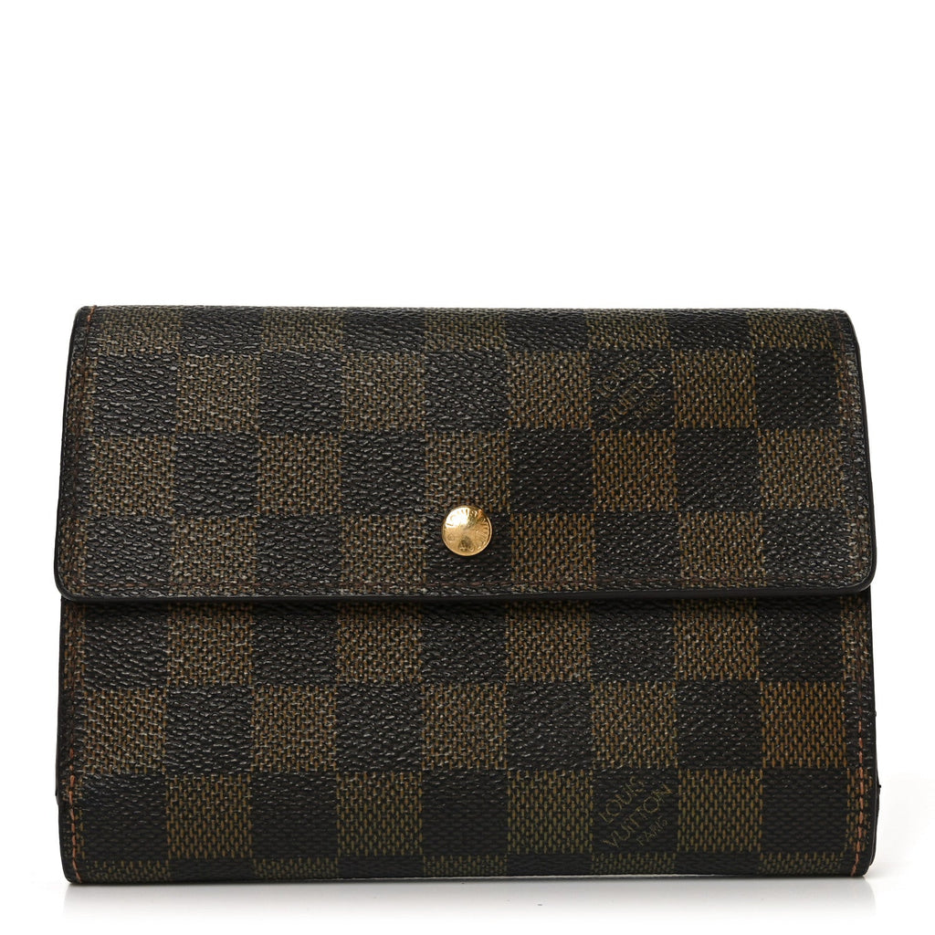 Damier Ebene Porte Tresor Etui Papier Wallet