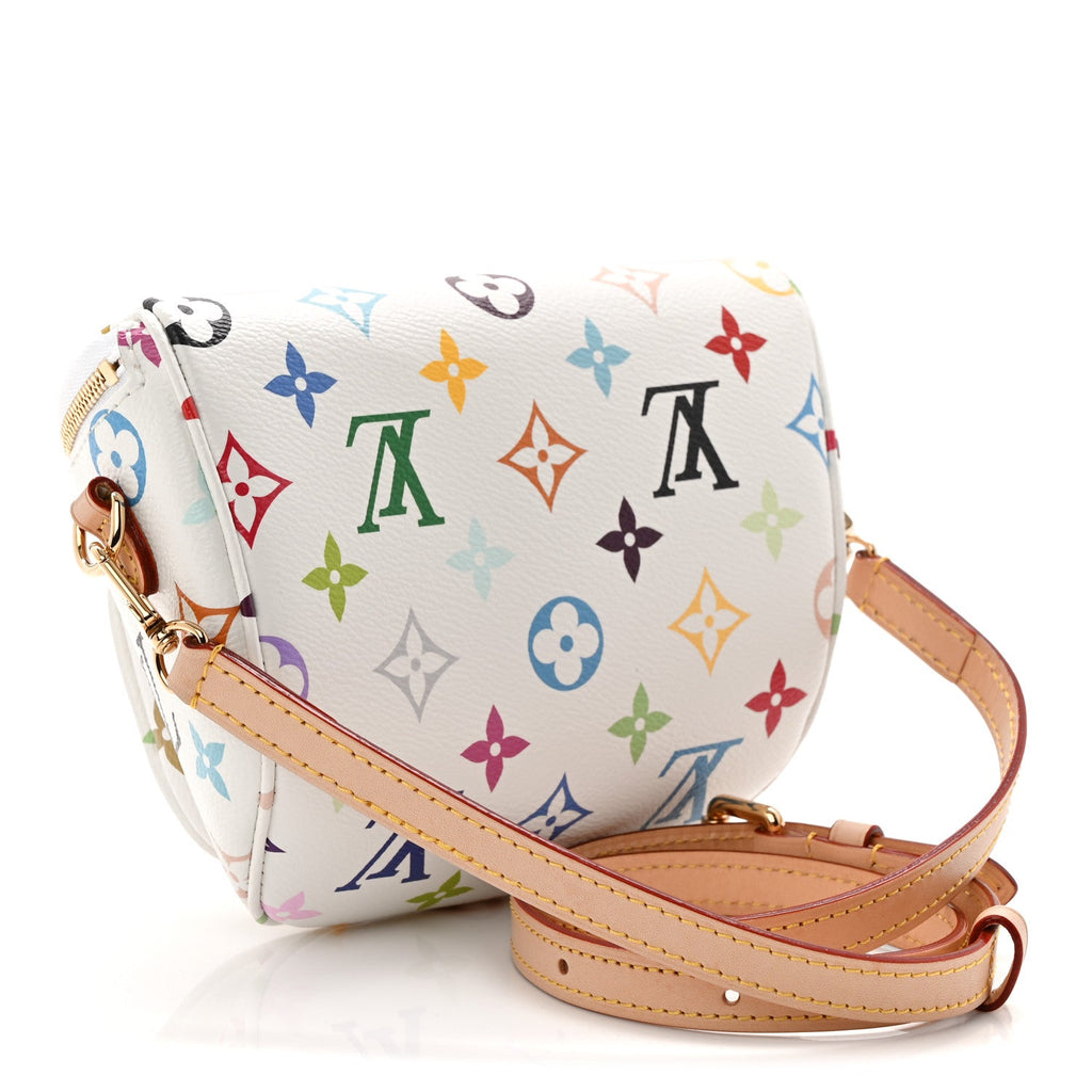 LV X TM Monogram Multicolor Mini Bumbag White
