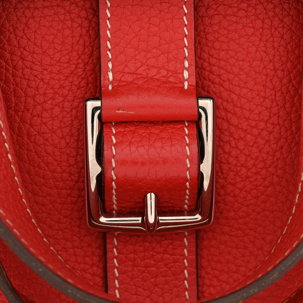 Taurillon Clemence Verso Halzan 31 GM Rouge Casaque Vermillion