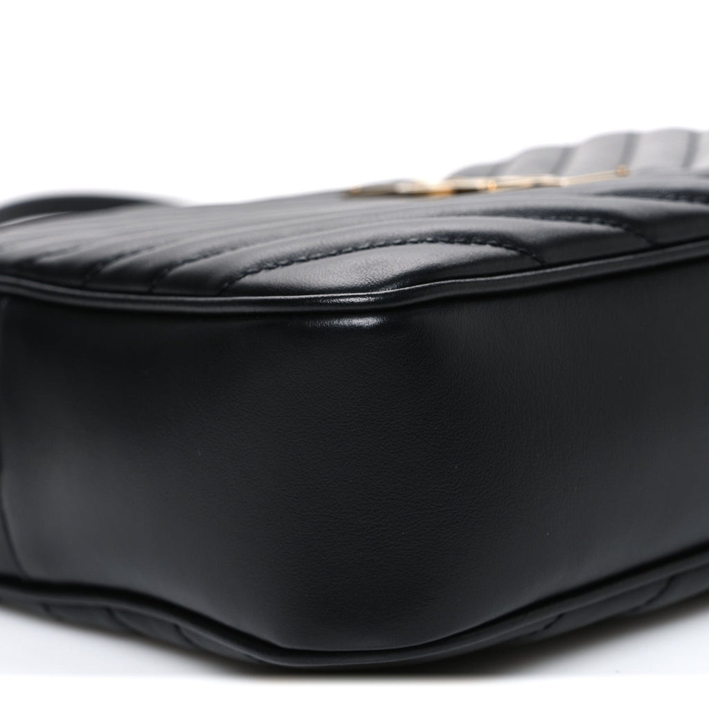 Calfskin Matelasse Monogram Lou Camera Bag Black