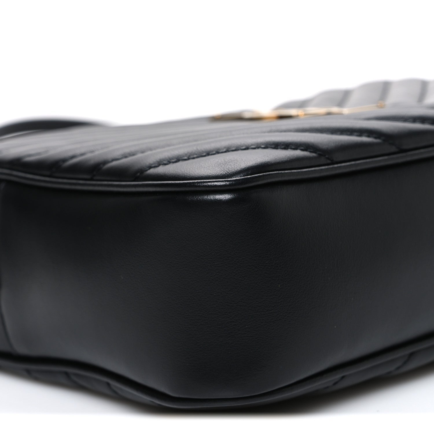 Calfskin Matelasse Monogram Lou Camera Bag Black
