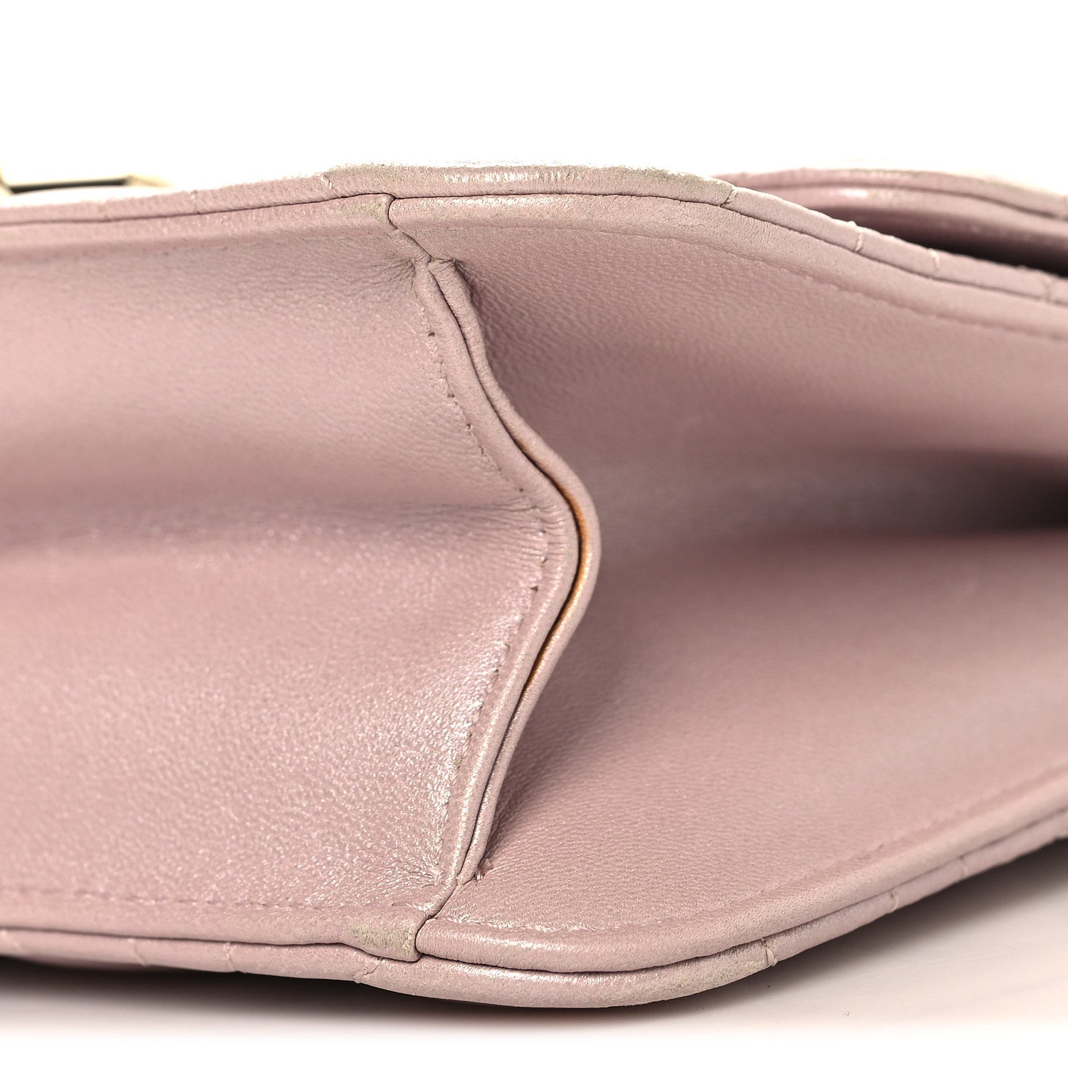 Pearly Lambskin Cannage Miss Dior Promenade Pouch Lotus