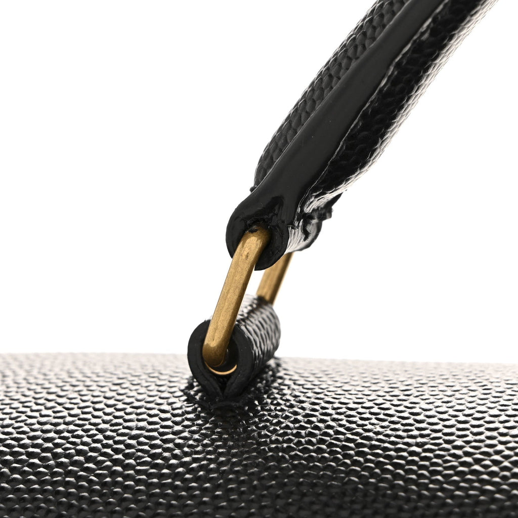 Grain de Poudre Medium Classic Monogram Cassandra Top Handle Black Rouge Legion