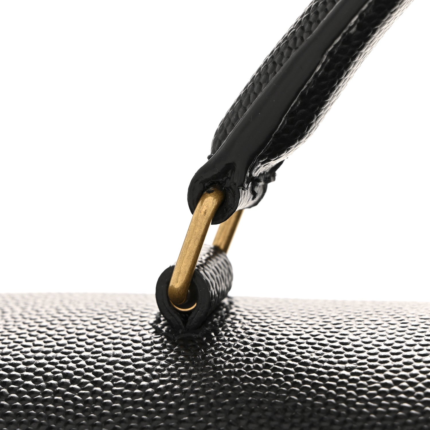 Grain de Poudre Medium Classic Monogram Cassandra Top Handle Black Rouge Legion