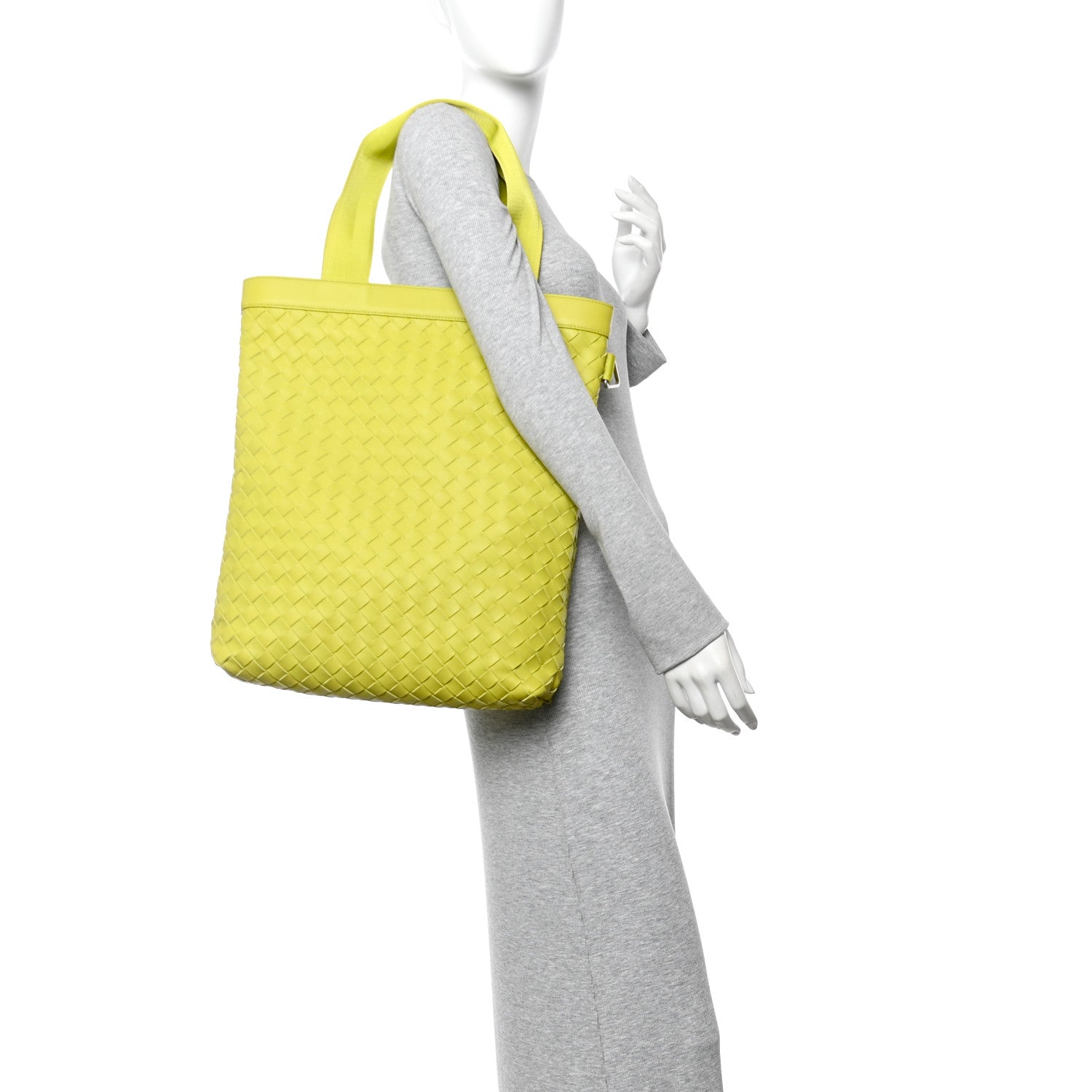 Nappa Intrecciato Hydrology Tote Kiwi