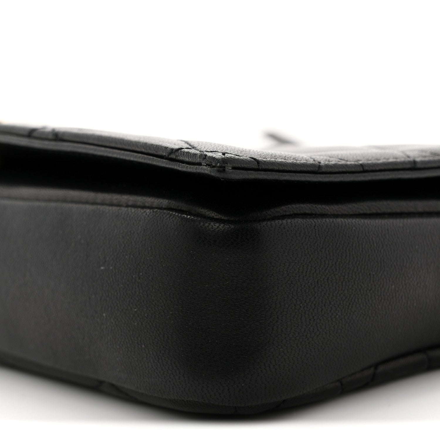 Lambskin Quilted Monogram Kate 99 Black