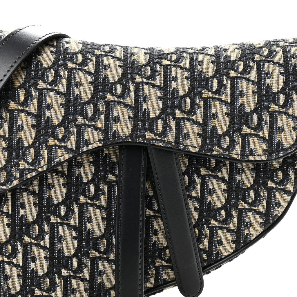 Oblique Saddle Bag With Strap Blue