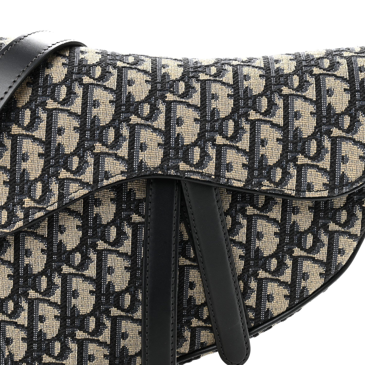Oblique Saddle Bag With Strap Blue
