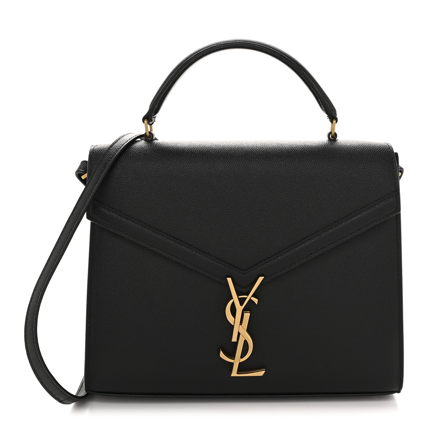 Grain de Poudre Medium Classic Monogram Cassandra Top Handle Black Rouge Legion