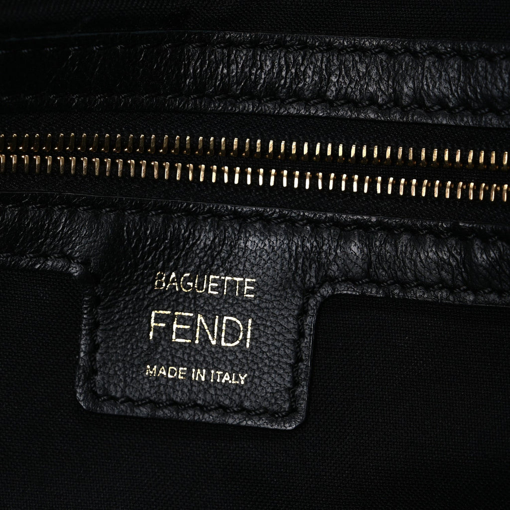 Nappa FF 1974 Embossed Baguette Black