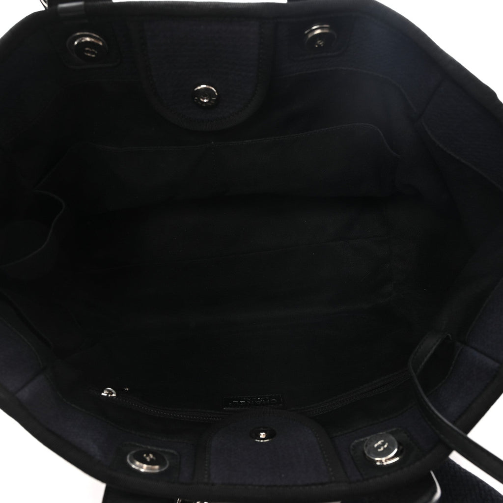 Mixed Fibers Medium Deauville Tote Navy Blue