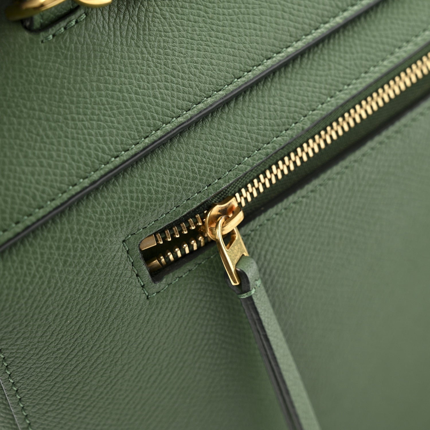 Grained Calfskin Mini Belt Bag Mint