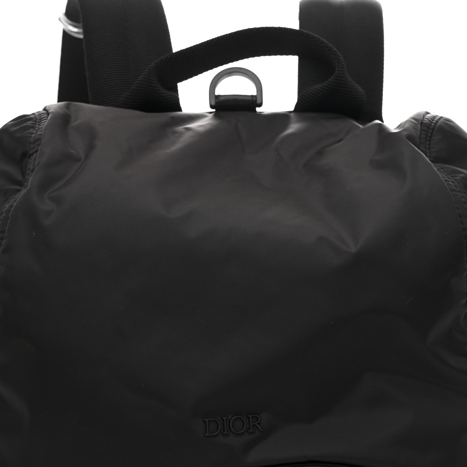 Nylon Saddle Backpack Black