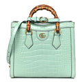 Alligator Small Diana Tote Bag Green