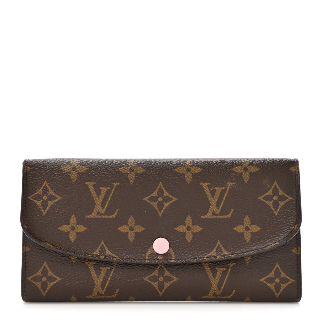 Monogram Emilie Wallet Rose Ballerine