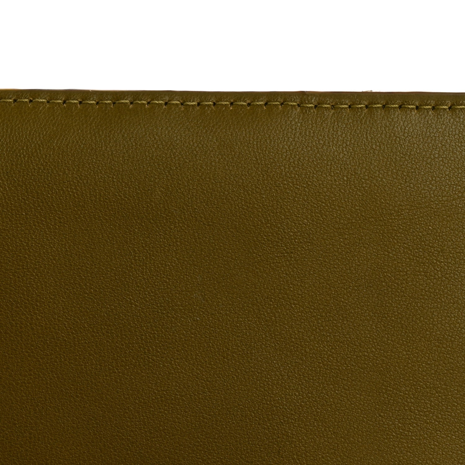 Lambskin Carre Quilted Cassandre Chain Wallet Olive Drab