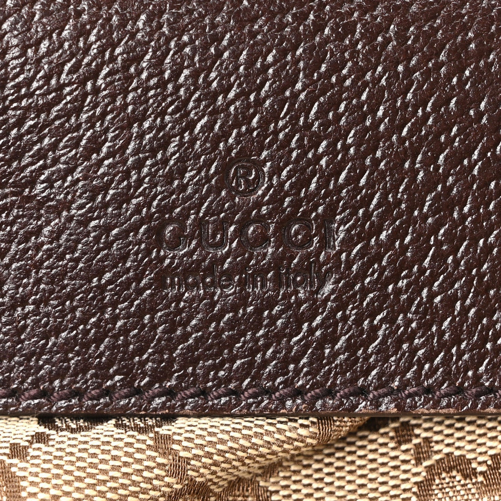 Monogram Web Belt Bag Dark Brown