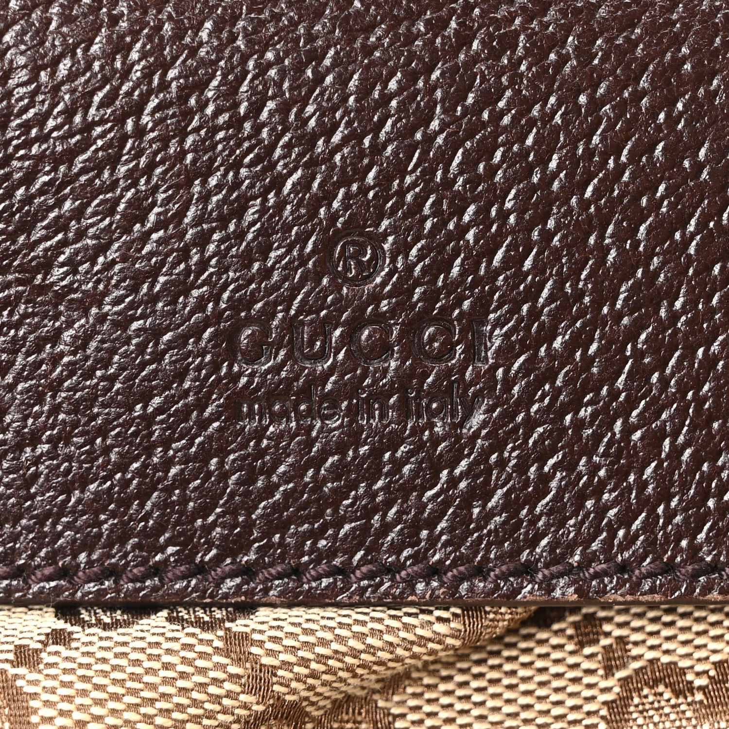 Monogram Web Belt Bag Dark Brown