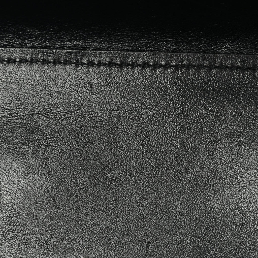 Calfskin Crocodile Embossed Nano Sac De Jour Black