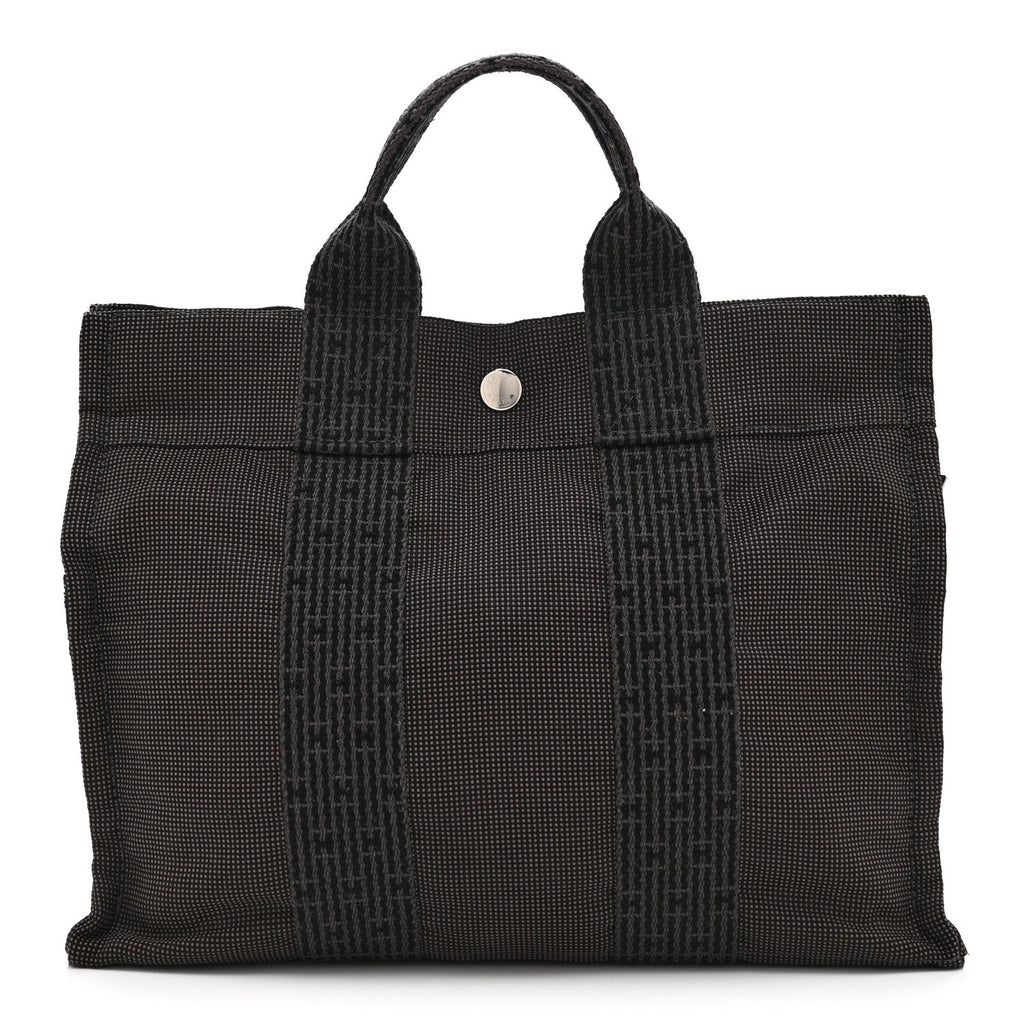 Canvas Herline PM Tote Grey