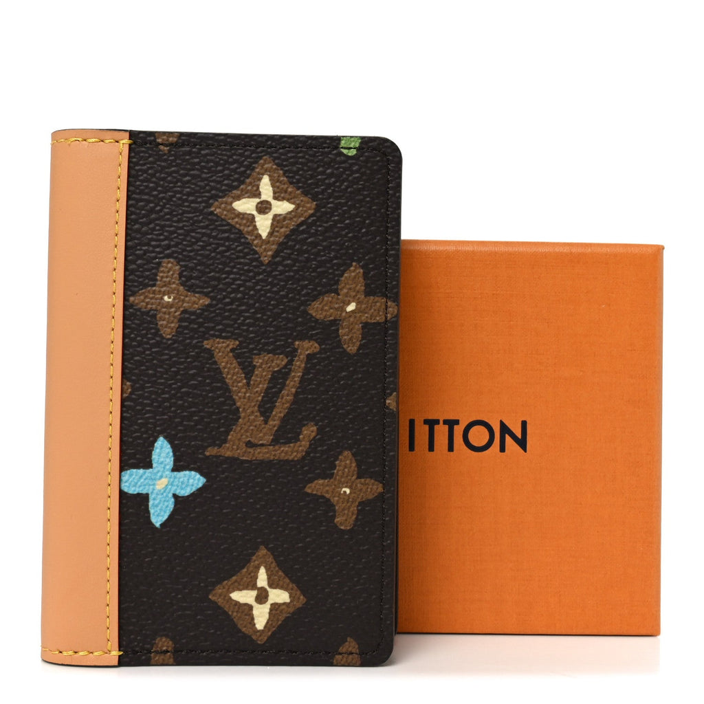 Monogram Craggy Pocket Organizer Chocolate