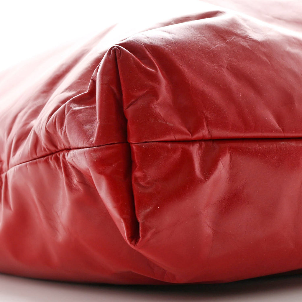 Calfskin Polly Tote Red