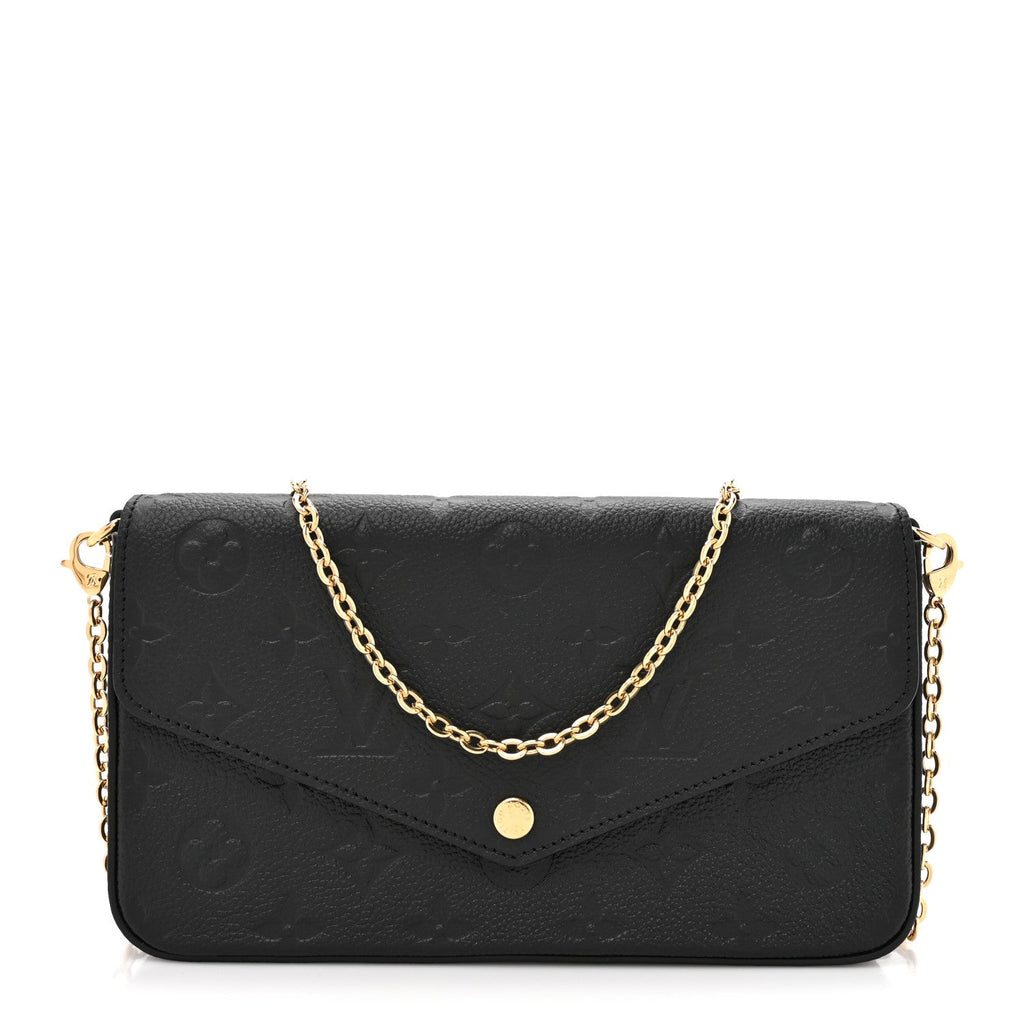 Empreinte Pochette Felicie Chain Wallet Black