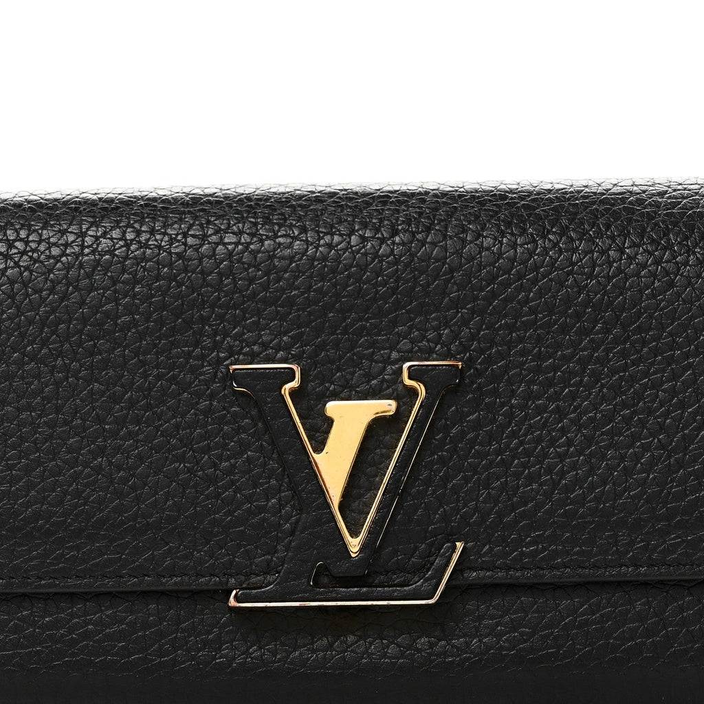 Taurillon Capucines Wallet Black