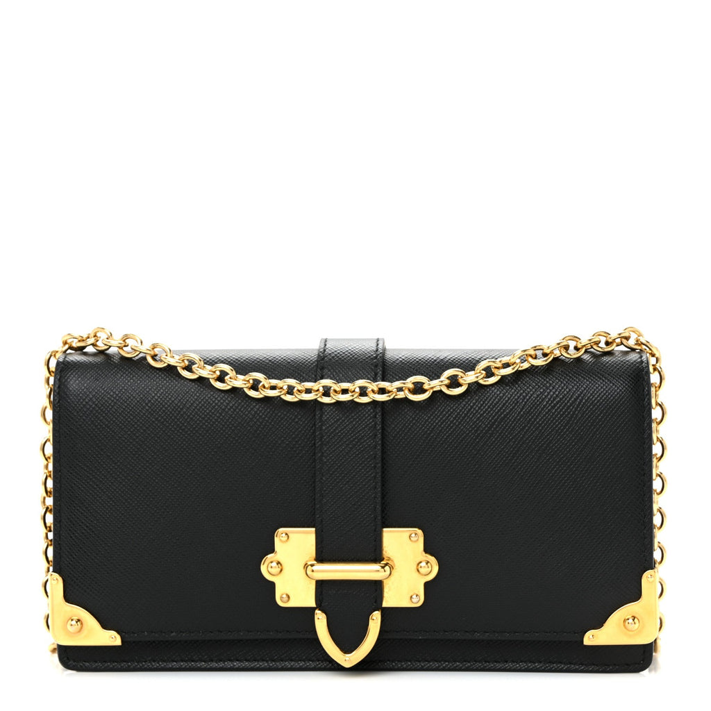 Saffiano Cahier Mini Bag Black