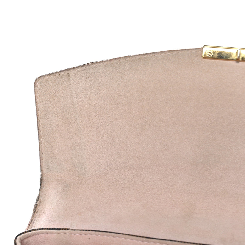 Damier Ebene Caissa Clutch Rose Ballerine