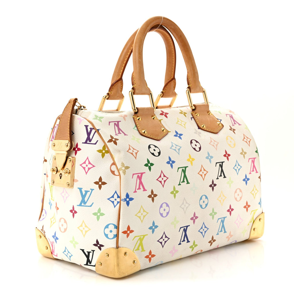 Monogram Multicolor Speedy 30 White