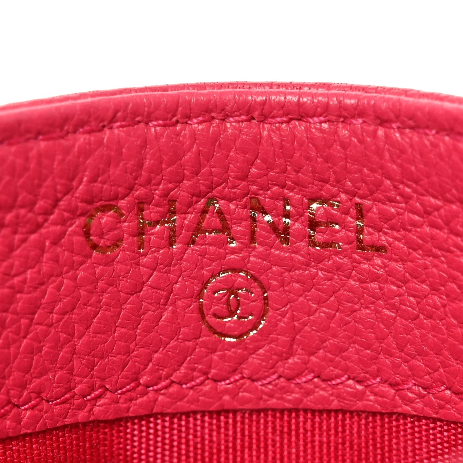 Goatskin Timeless CC  Holder Fuchsia