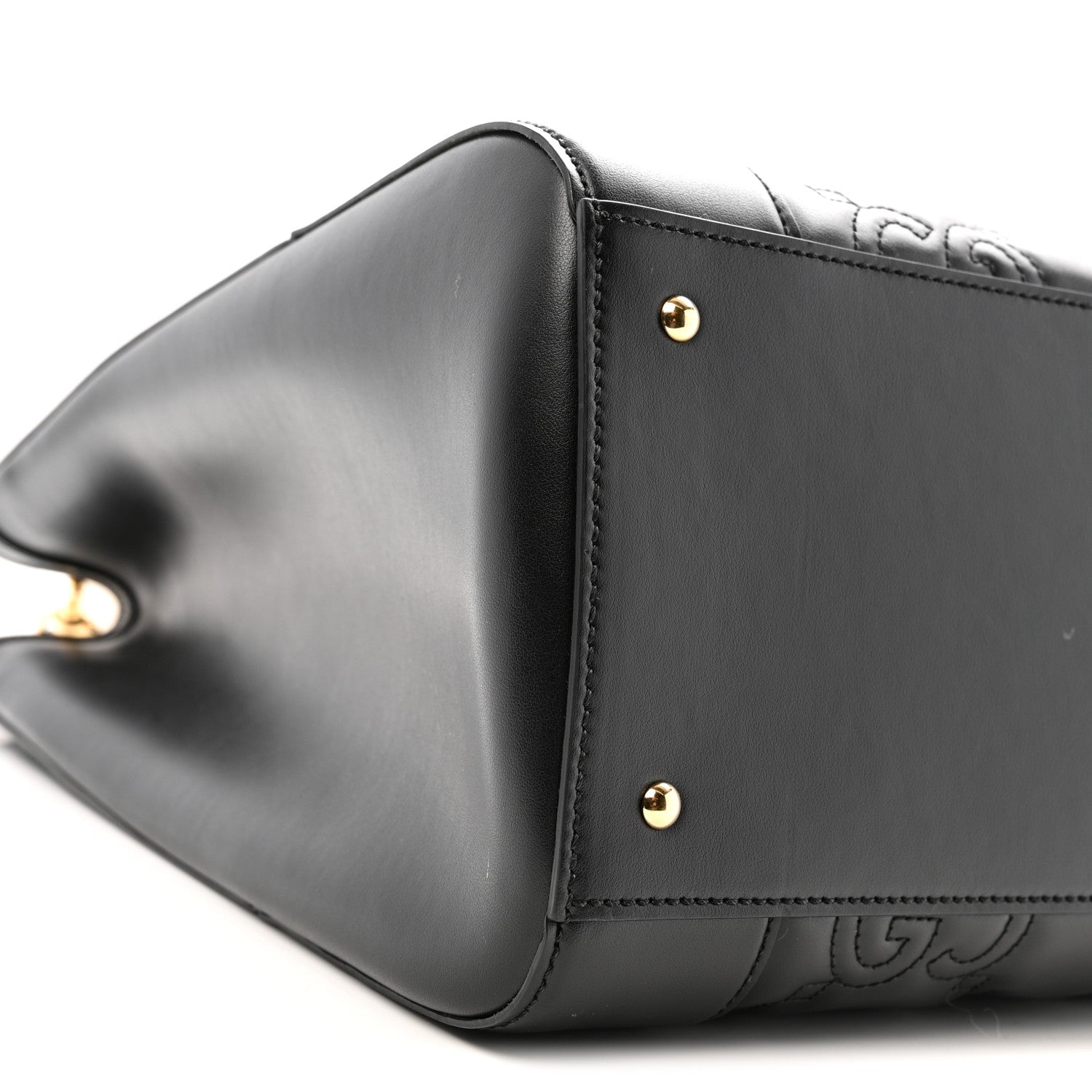 Calfskin GG Matelasse Tote Bag Black