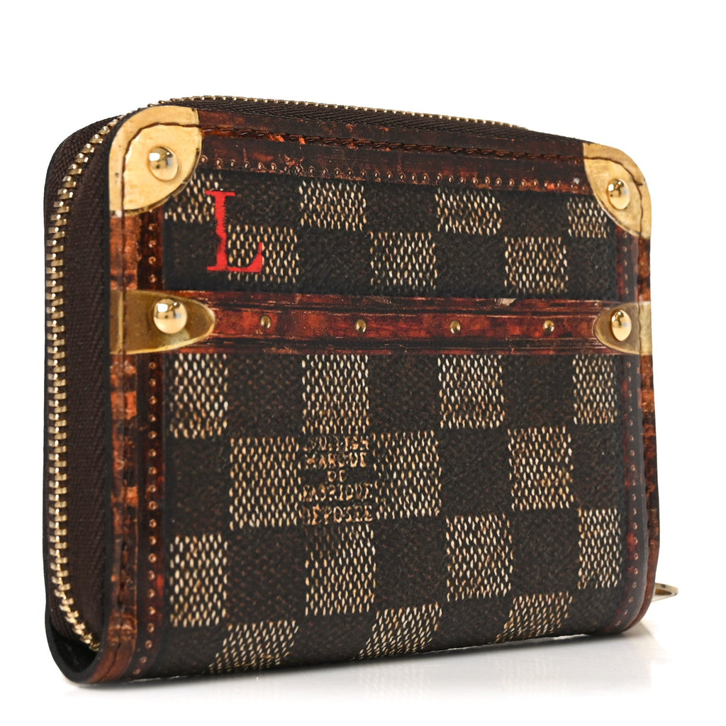 Transformed Damier Ebene Time Trunk Zippy Coin Purse