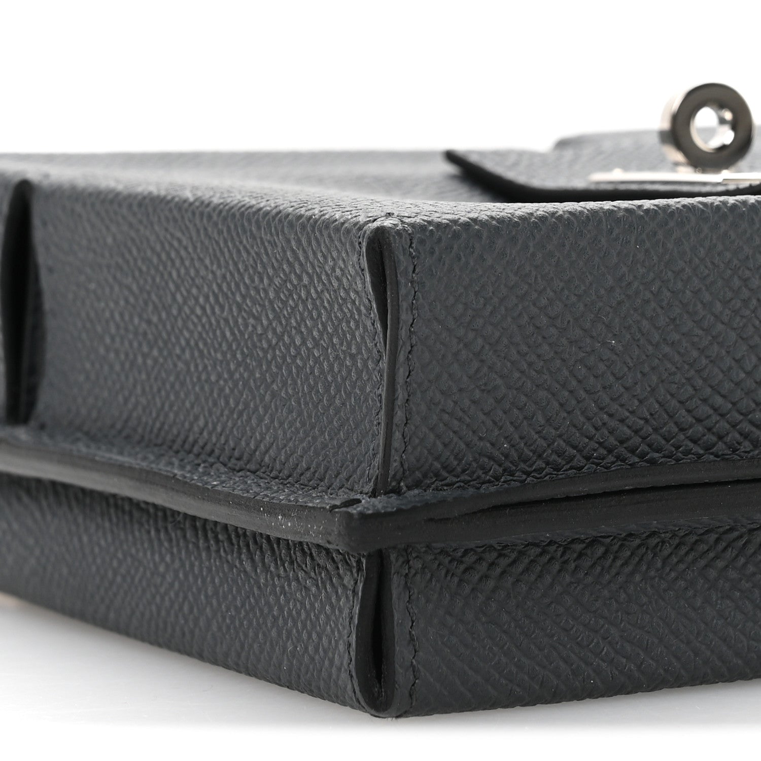 Epsom Kelly Multi Pocket Pochette To Go Gris Misty