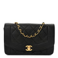 Lambskin Quilted Small Single Flap Black