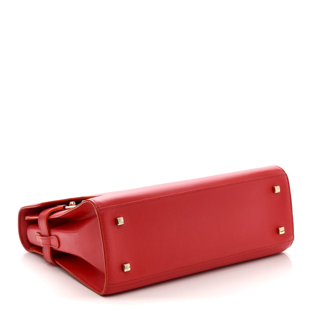 Calfskin MM Tempete Satchel Coral