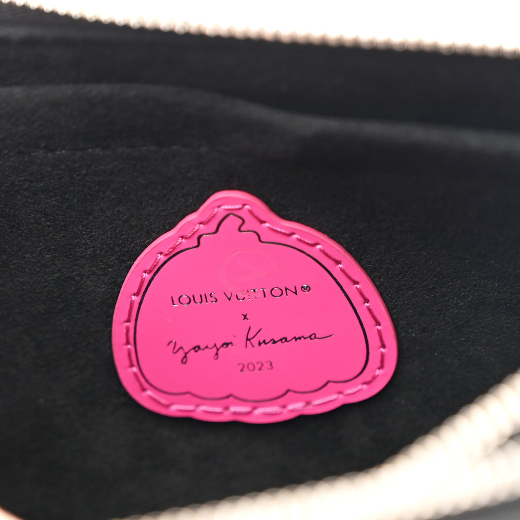 LV X YK Empreinte Multi Pochette Accessories Black Fuchsia