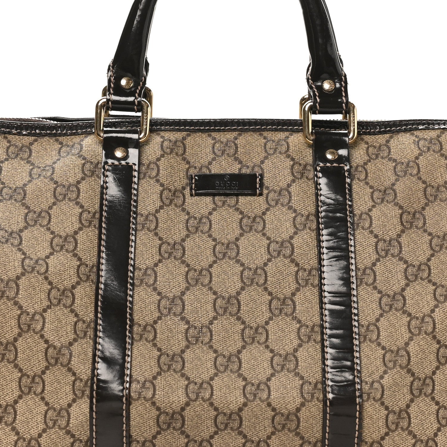 GG Plus Monogram Medium Joy Boston Dark Brown