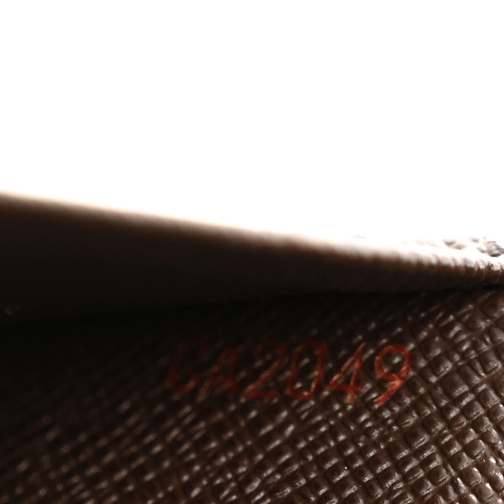 Damier Ebene Porte-Monnaie Billets Tresor Wallet