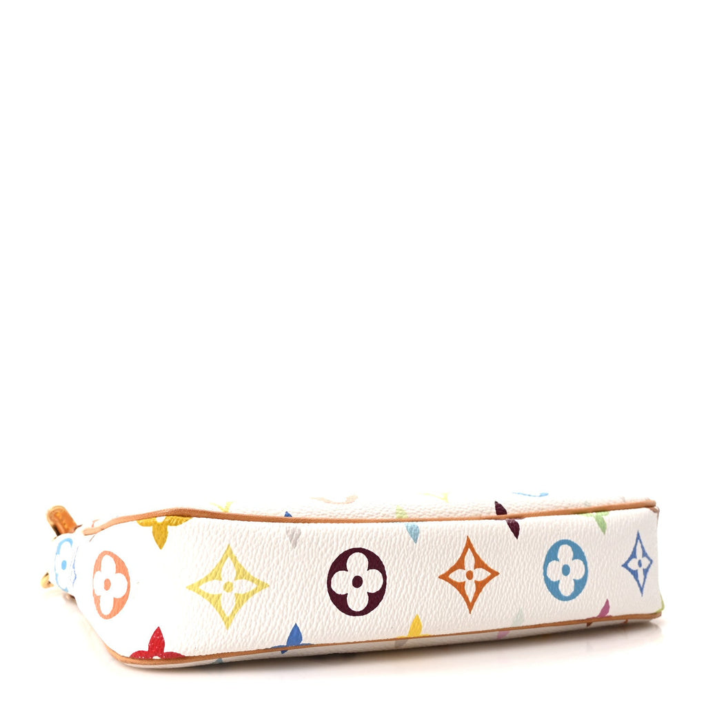 Monogram Multicolor Pochette Accessories White