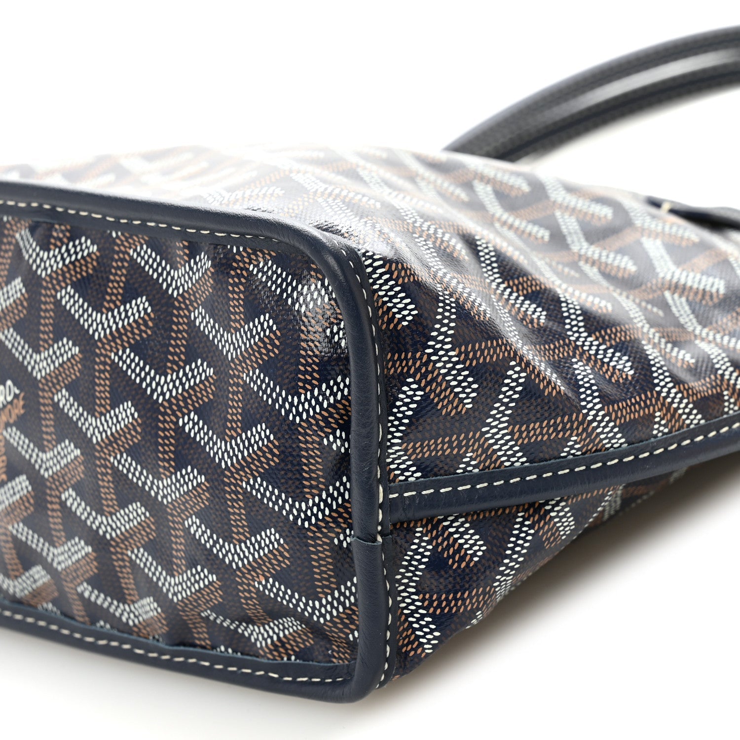 Goyardine Reversible Mini Anjou Navy