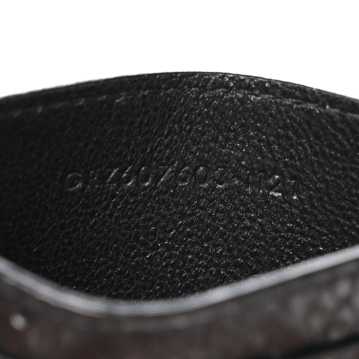Snakeskin Monogram Credit  Case Black