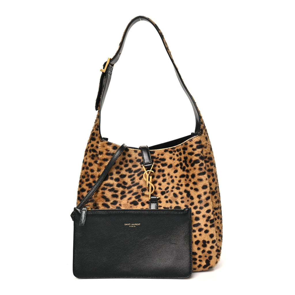Pony Hair Leopard Print Small Le 5 A 7 Soft Hobo