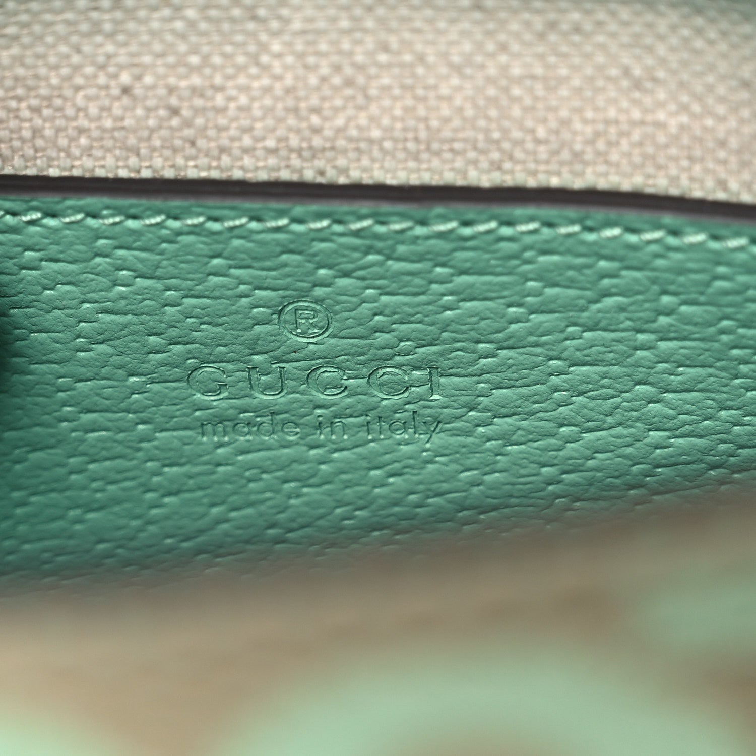 Monogram Jumbo GG Textured Dollar Calfskin Mini Tote Bag Pepperlight Mint