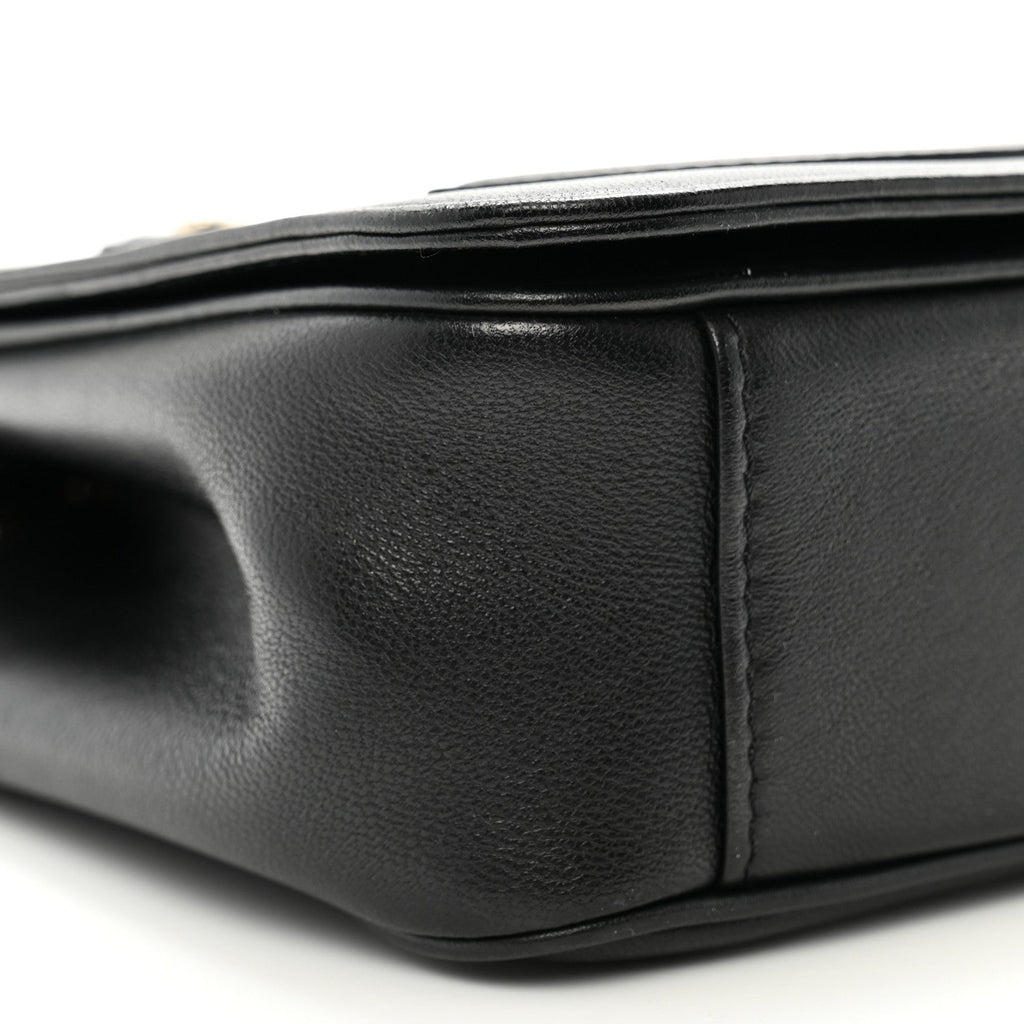 Lambskin CC Mania Flap Bag Black