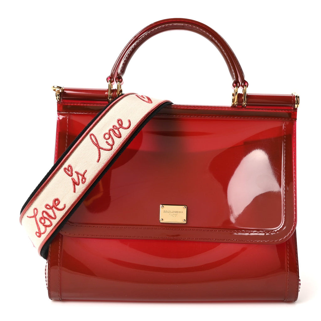 PVC Miss Sicily Satchel Red